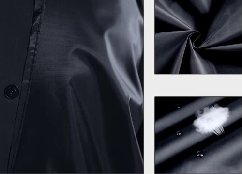 Дощовик-плащ на блискавці з капюшоном, водонепроникна туристична накидка від дощу