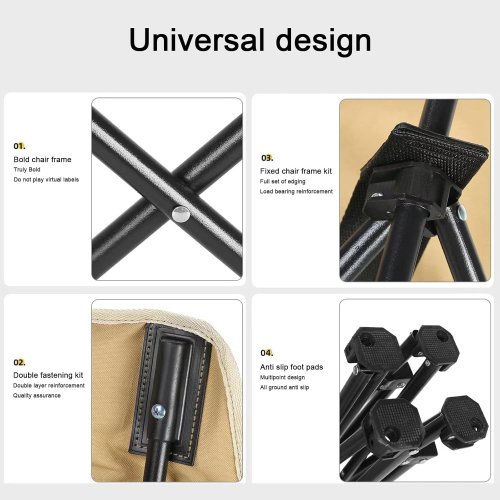 Туристичне складане крісло «Павук» міцне, укріплений каркас, підлокітники, чохол