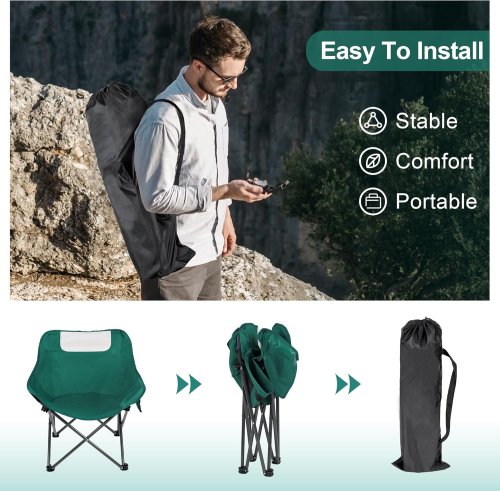 Туристичне складане крісло «Павук» міцне, укріплений каркас, підлокітники, чохол