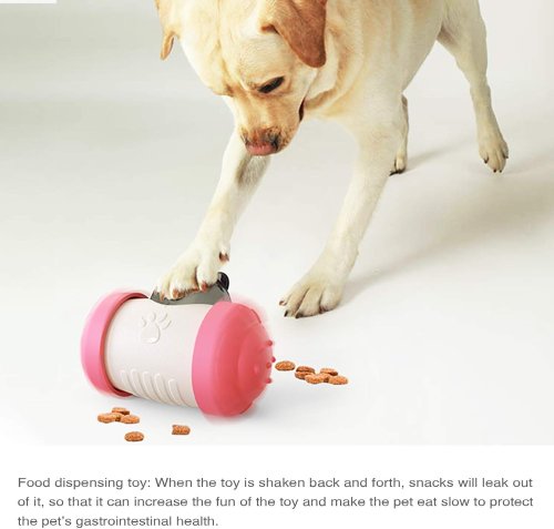Інтерактивна годівниця-іграшка для собак і котів LY-732: розумний тумблер-дозатор для повільного годування та розвитку