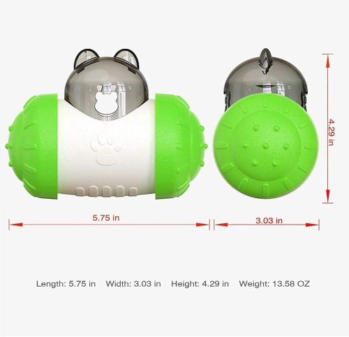 Інтерактивна годівниця-іграшка для собак і котів LY-732: розумний тумблер-дозатор для повільного годування та розвитку