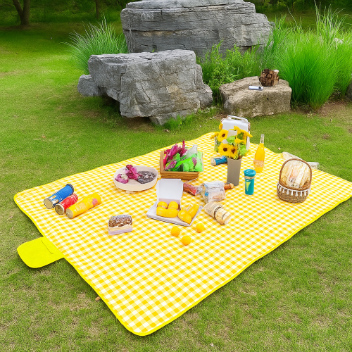 Складаний водонепроникний килимок-сумка для пікніка/пляжу 200×150 см, ПВХ покриття, захист від вологи