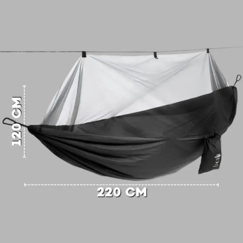 Туристичний підвісний гамак-кокон з москітною сіткою 220×120 см для кемпінгу та походів