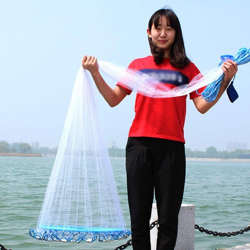 Кастингова сітка-парашут «Американка» для аматорської й спортивної риболовлі, Ø 6,6 м