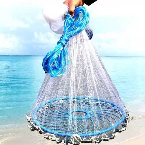 Кастингова сітка-парашут «Американка» для аматорської й спортивної риболовлі, Ø 6,6 м