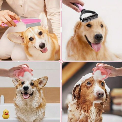 Набір для грумінгу домашніх тварин 6-в-1 — інструменти догляду за шерстю та кігтями