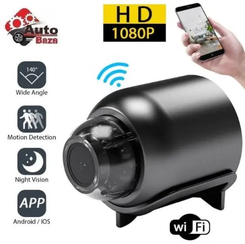 Бездротова міні-камера X5 Mini Wi‑Fi FullHD IP з датчиком руху для відеоспостереження