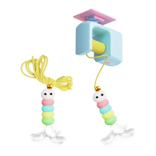 Інтерактивна іграшка для котів Pet Toy Ball 1490 на присосці з автоматичним рухом