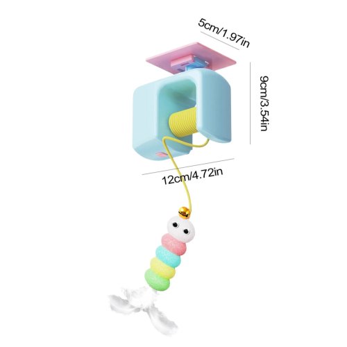 Інтерактивна іграшка для котів Pet Toy Ball 1490 на присосці з автоматичним рухом