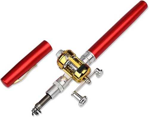 Кишенькова міні-вудка-ручка Fish Rod in Pen Case у футлярі для риболовлі