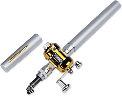 Кишенькова міні-вудка-ручка Fish Rod in Pen Case у футлярі для риболовлі