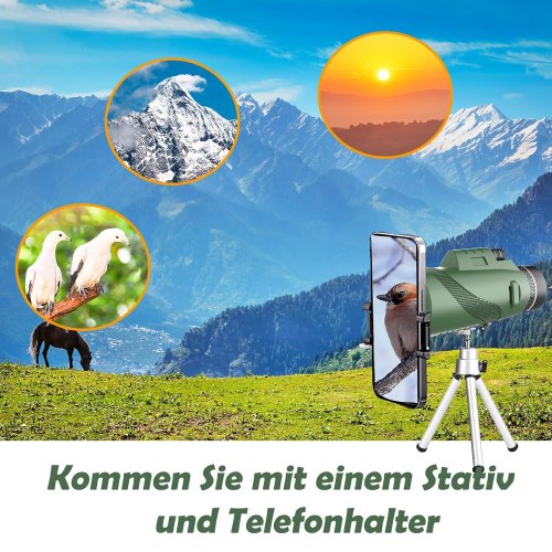 Монокуляр BEDELL 40x60 компактний з чохлом для спостережень у місті та на природі