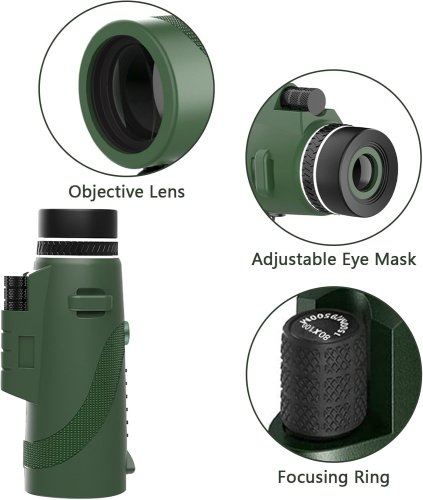 Монокуляр BEDELL 40x60 компактний з чохлом для спостережень у місті та на природі