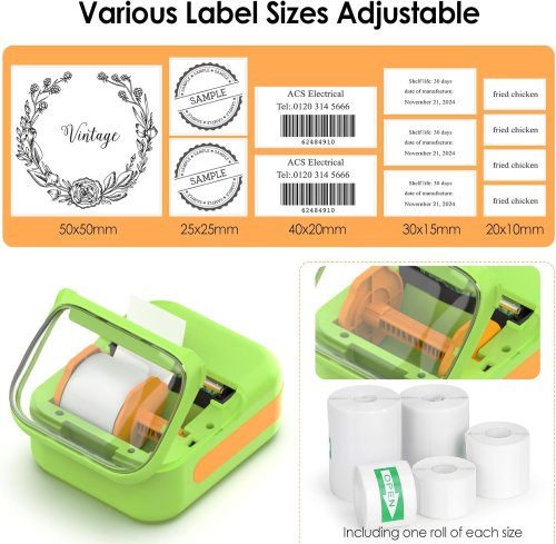 Портативний міні термопринтер без чорнил для наклейок і етикеток B-3