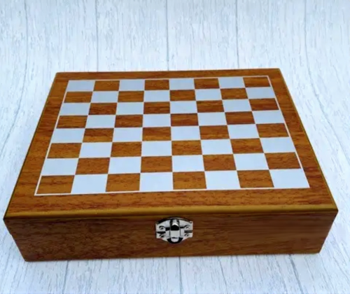 Подарунковий набір XL-5507: шахи (настільна гра) + фляга, аксесуари для відпочинку