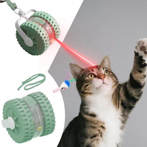 Інтерактивна іграшка для котів 9526 з лазером: подвійна стимуляція та автономний рух