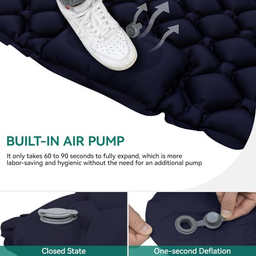 Надувний туристичний двомісний матрац WCG для подорожей і відпочинку