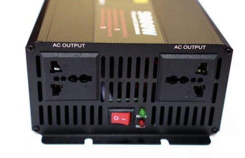 Інвертор Eryuan 12V→220V 5000W, чиста синусоїда, LCD-дисплей, вольтметр (12–220)