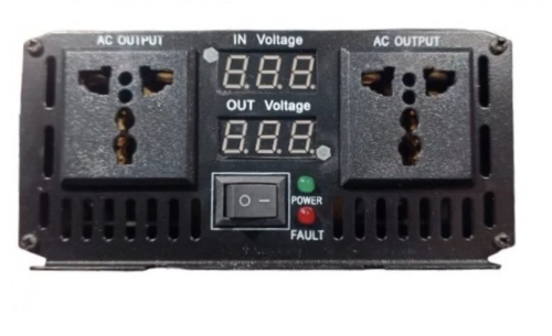 Інвертор ERYUAN 12V→220V 3500W для автоакумулятора, перетворювач напруги з LCD дисплеєм