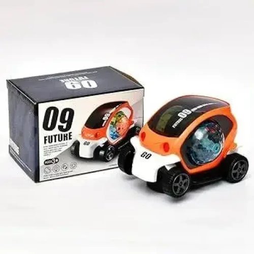Інтерактивна дитяча машинка Toy AND CX-865 з LED-підсвіткою, обертанням і прозорим корпусом