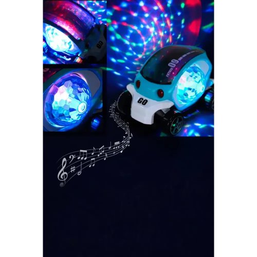 Інтерактивна дитяча машинка Toy AND CX-865 з LED-підсвіткою, обертанням і прозорим корпусом