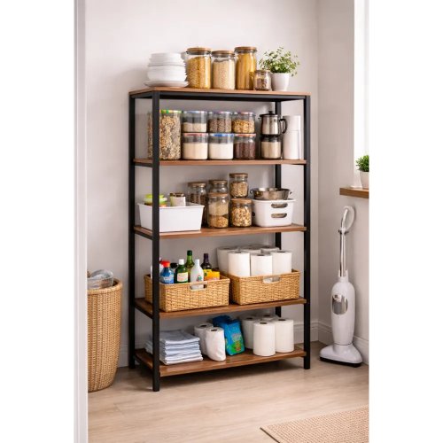 Підлоговий стелаж-полиця XLB-L121G 58×126 см для речей і взуття, кухні та ванної