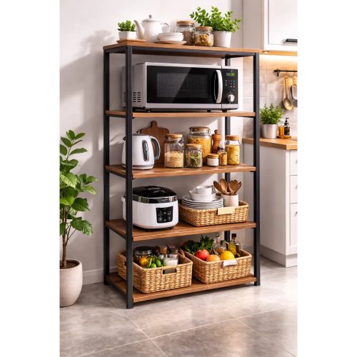 Підлоговий стелаж-полиця XLB-L121G 58×126 см для речей і взуття, кухні та ванної