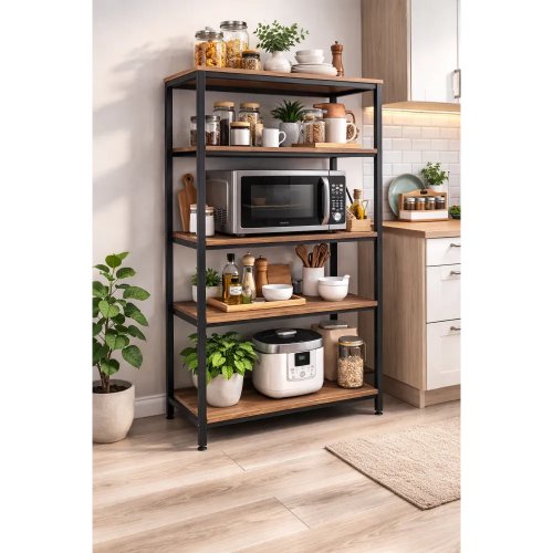 Підлоговий стелаж-полиця XLB-L121G 58×126 см для речей і взуття, кухні та ванної