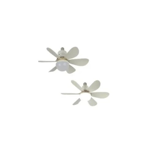 LED лампа-вентилятор 2в1 E27 AY1056 з пультом: 3 режими світла, 3 швидкості (дім/кухня/дача/офіс)