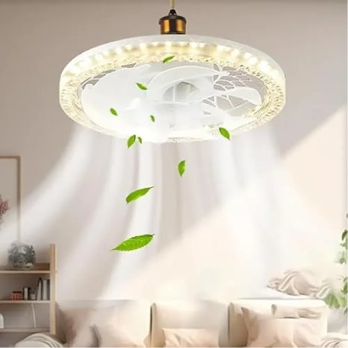 LED лампа-вентилятор AY1035 E27 для стелі: дім, кухня, дача, кімната