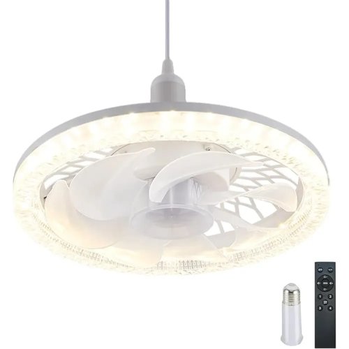 LED лампа-вентилятор AY1035 E27 для стелі: дім, кухня, дача, кімната