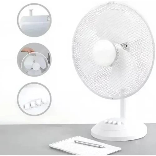 Підлоговий вентилятор DOMOTEC MS-1625 White для дому й офісу — охолодження та циркуляція повітря