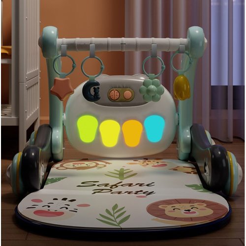 Ходунки-килимок Baby Steps для малюків: музцентр, бізіборд, піаніно, Bluetooth, пульт ДК