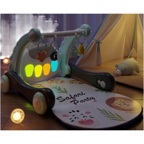 Ходунки-килимок Baby Steps для малюків: музцентр, бізіборд, піаніно, Bluetooth, пульт ДК
