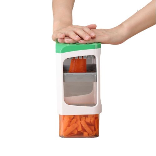 Ручна овочерізка Genius Nicer Dicer з контейнером, кухонний слайсер-тертка 7в1 з насадками