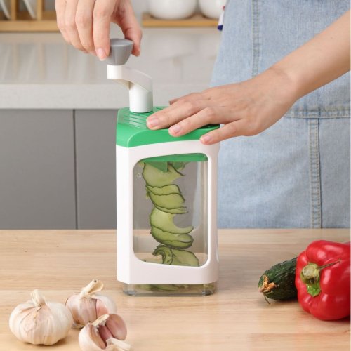 Ручна овочерізка Genius Nicer Dicer з контейнером, кухонний слайсер-тертка 7в1 з насадками