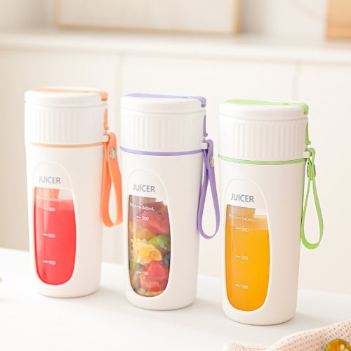 Портативний міні блендер-соковитискач JUICER KS-FSV8 W14, USB зарядка, 340 мл