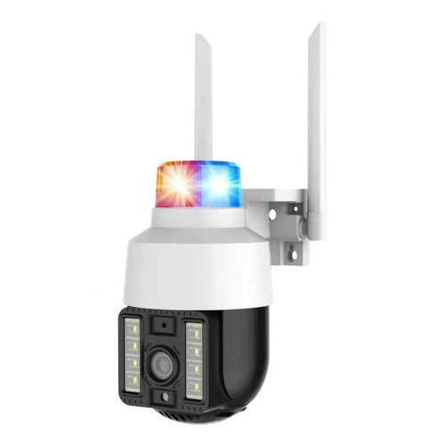 Вулична PTZ камера A15 Wi‑Fi/4G з ліхтарем‑мигалкою, нічним баченням і датчиком руху, зі смартфона