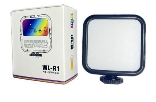 LED RGB лампа WR-R1 зі тримачем для телефону, студійне накамерне світло 3000–7000K