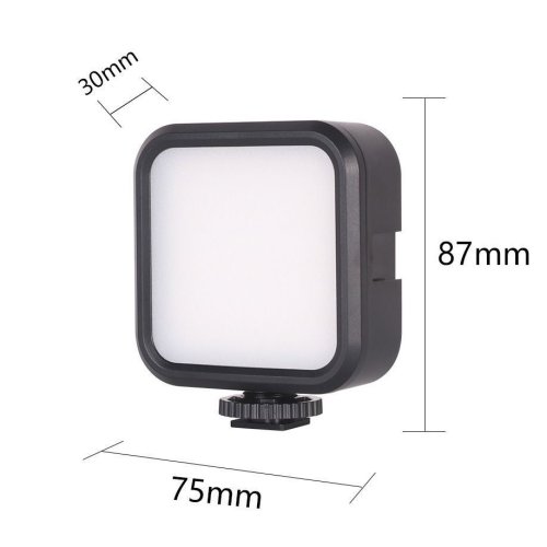 LED RGB лампа WR-R1 зі тримачем для телефону, студійне накамерне світло 3000–7000K