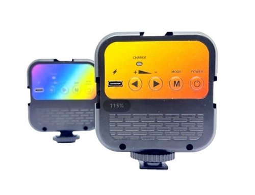 LED RGB лампа WR-R1 зі тримачем для телефону, студійне накамерне світло 3000–7000K