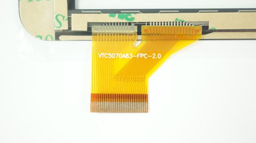 Тачскрин (сенсорне скло) VTC5070A83-FPC-2.0 7" 186×104/155×87 мм, чорний