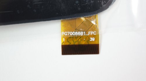 Тачскрин (сенсорне скло) Globex GU7080c/PG70086B1 7" 186×105мм, активна 150×87, 39pin, чорний