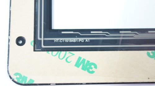 Сенсорне скло (тачскрін) HOTATOUCH C116184B1-DRFPC068T V1.0 7" 184x122 чорне, отвір камери кут