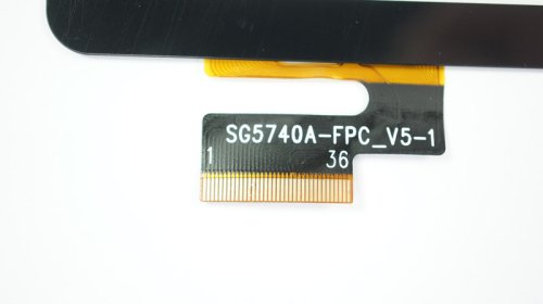 Сенсорне скло (тачскрін) SG5740A-FPC_V5-1 з вирізом 7", 186×107/155×91 мм, 36pin, чорне