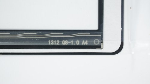 Сенсорне скло (тачскрін) 1312-Q8-1.0 7" 173×105/153×87 мм, 30 pin, чорне