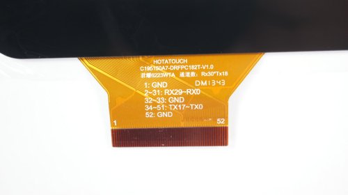 Сенсорне скло (тачскрин) C195150A7-DRFPC182T-V1.0 8" 194×149/161×122мм 52pin чорне