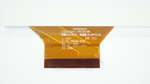 Сенсорне скло (тачскрин) HOTATOUCH C233142A1-FPC701DR 8", 194×149/161×122 мм, 52 pin, біле