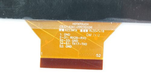 Сенсорне скло (тачскрін) HOTATOUCH C233142A1-FPC701DR 8" 194×149/161×122мм 52pin чорне