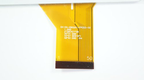 Сенсорне скло (тачскрін) HN-0902A1-FPC03-02 9" 233×142/198×112 мм 50 pin біле